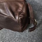 Francesco Biasia Braided Leather Shoulder Bag Brown