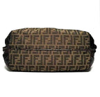 Fendi Zucca Spy Bag Dark Brown Canvas and Leather