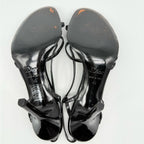 Dior Vintage John Galliano Medallion Logo Patent Leather slingback sandals EU 40