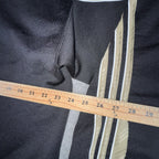 VTG 90s Adidas Hoodie Men Large Black Gold Stripes Athletic Pullover Made In USA