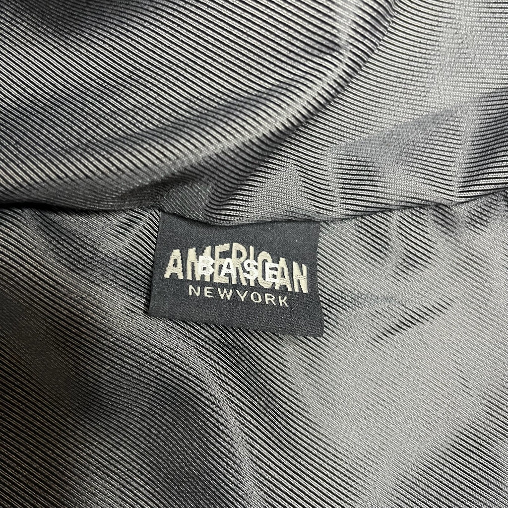 Vintage Black Leather Jacket American Base Womens Small Fitted Biker