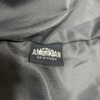 Vintage Black Leather Jacket American Base Womens Small Fitted Biker