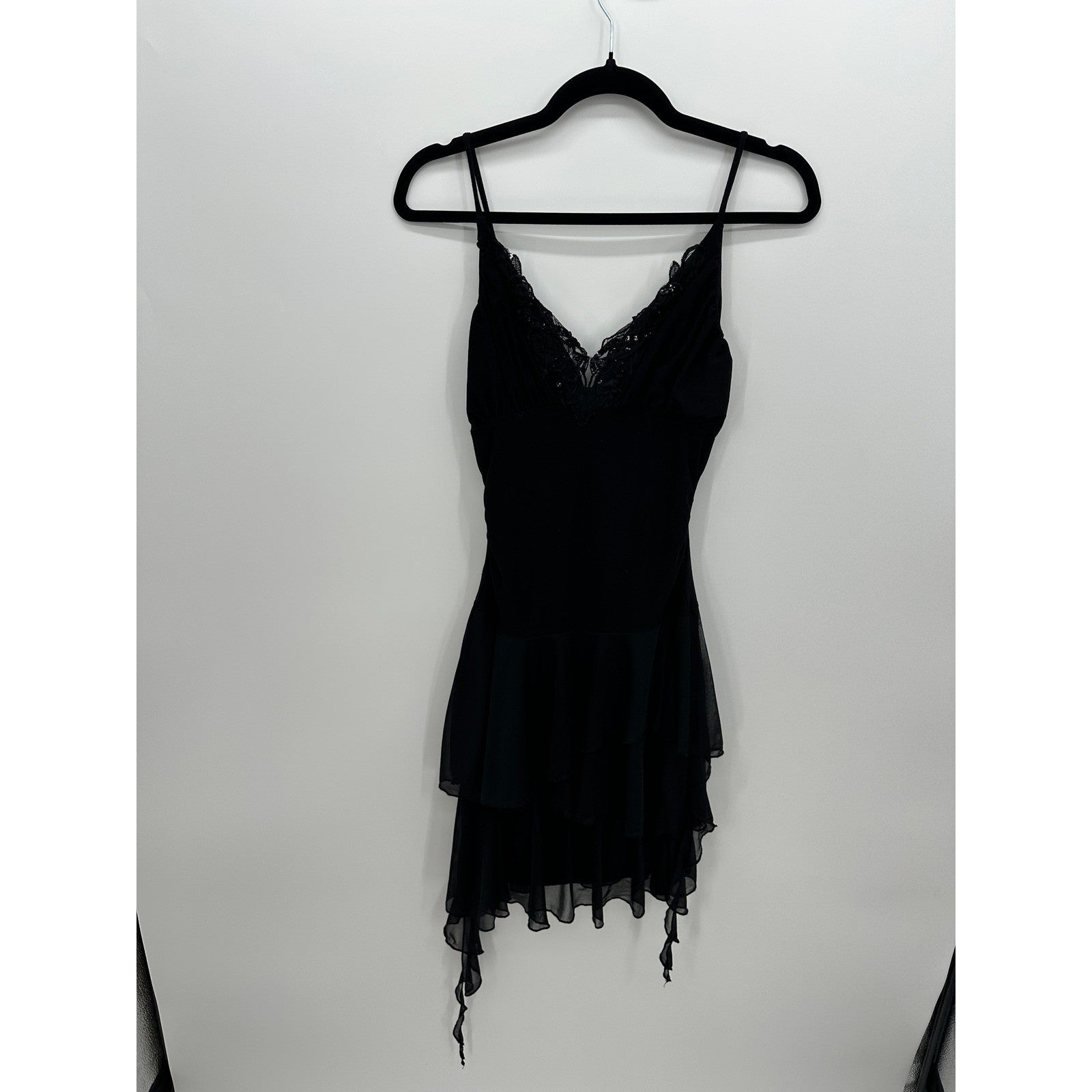 Vintage Taboo Black Lace Sequin Dress