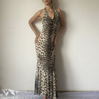 RARE!!! ROBERTO CAVALLI CLASS CAVALLI LEOPARD DRESS FROM 2000’s-