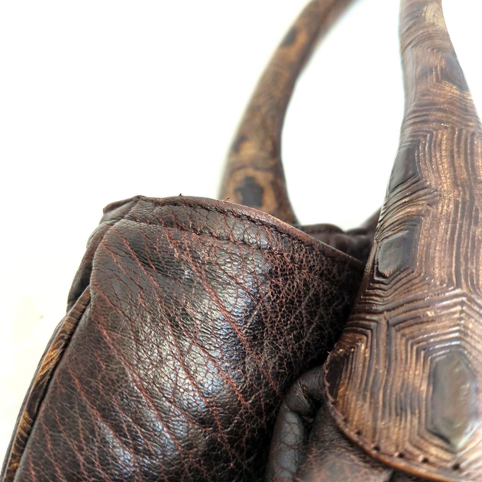 Fendi Zucca Spy Bag Dark Brown Canvas and Leather