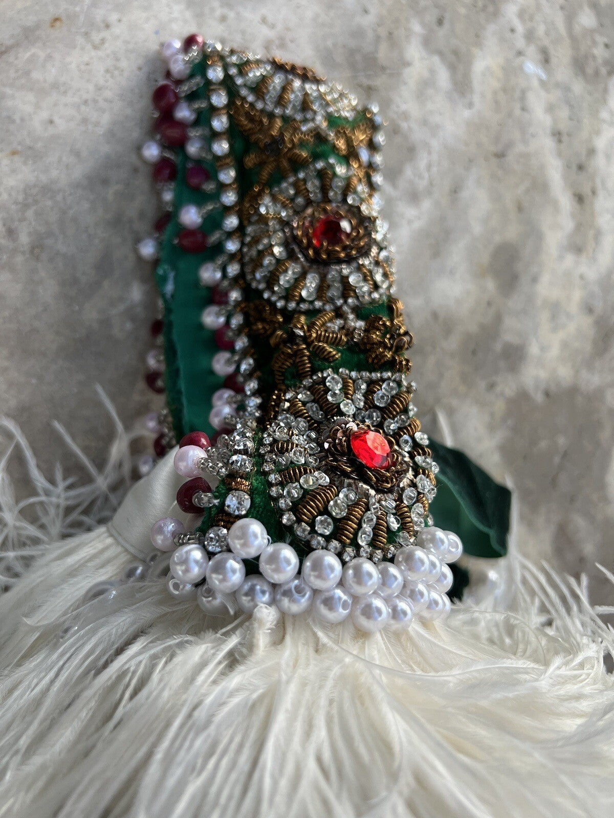 Vintage Ostrich Feather Handbag