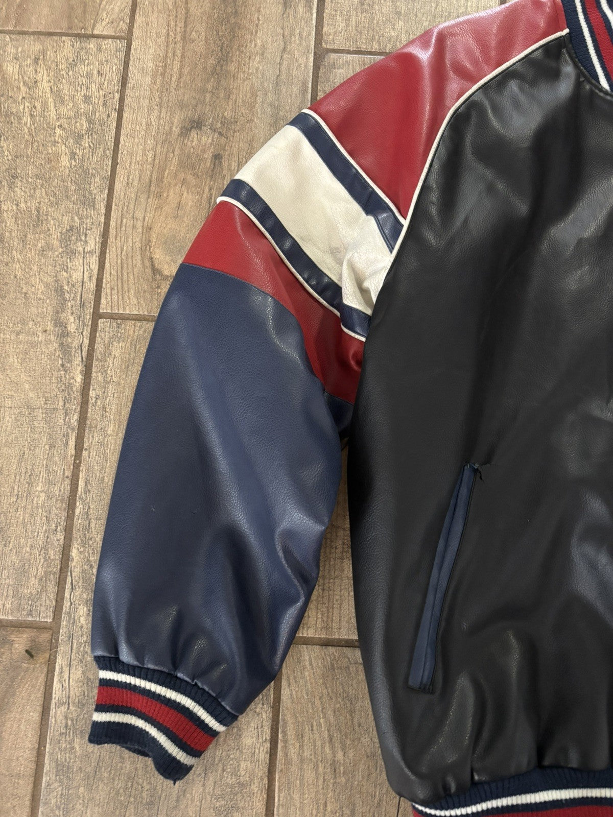 Men's Vintage NFL Houston Texans Leather Jacket Large