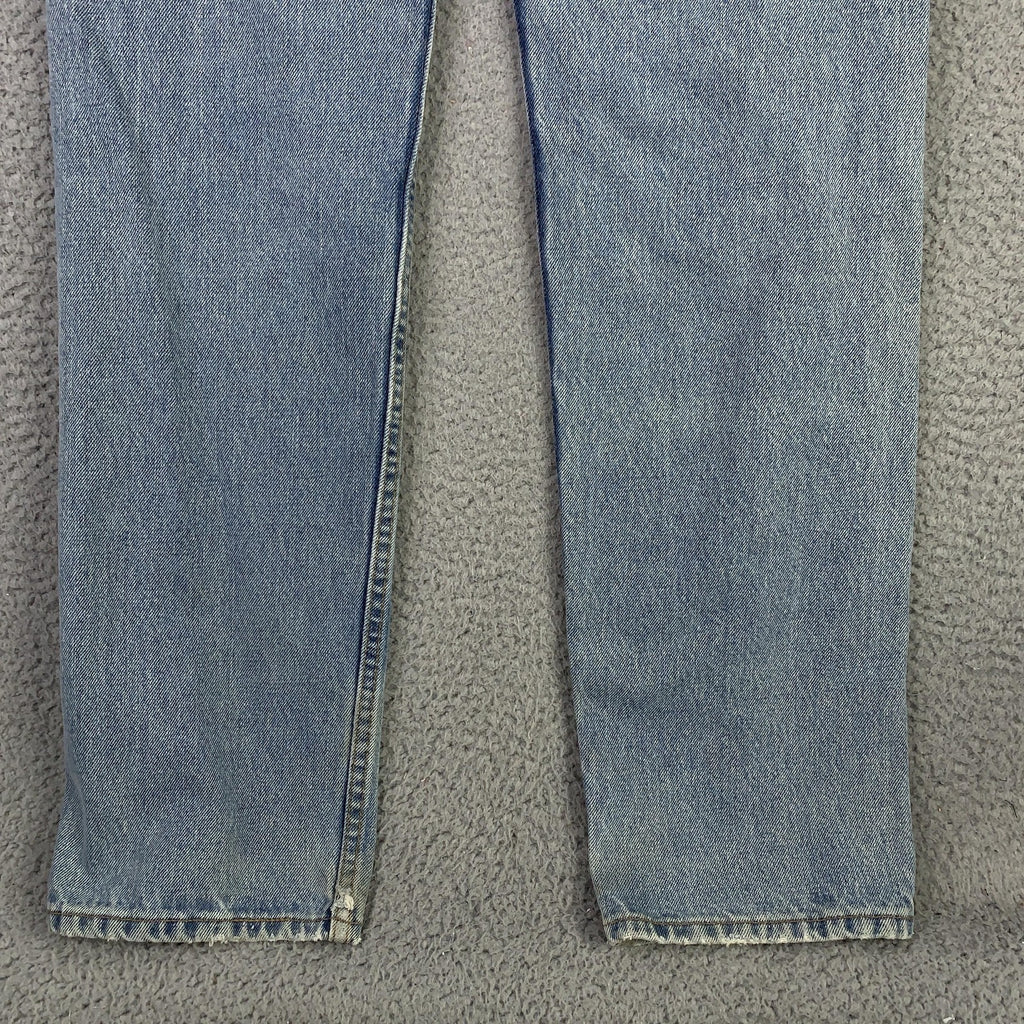 Vintage Levis 505 Jeans Mens 33x34 (32x33.5) Light Wash Straight Denim USA 90s