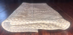 R&Y AUGOUSTI Python Snake Skin Leather Snap Wallet Clutch Ivory Brown Vintage