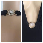 Versace Vintage Plunging Halter Embellished Dress Size 42