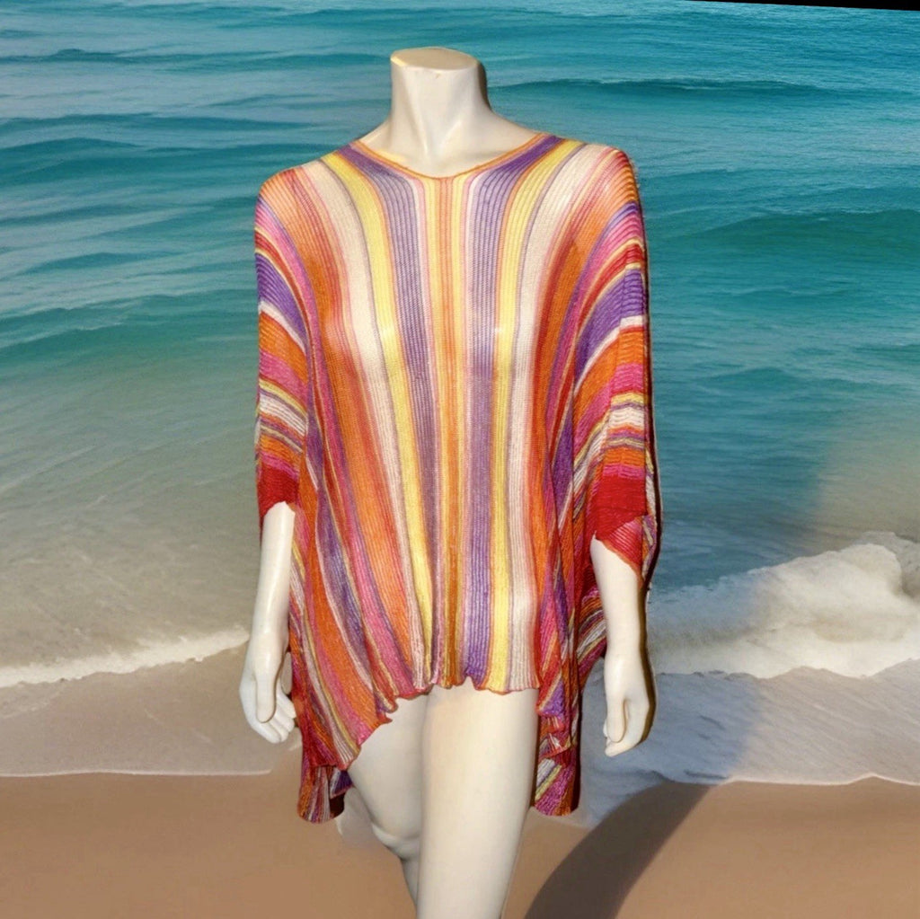 Missoni Vintage Striped Short Caftan Cover Up