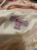 90s Monsoon Silk Floral Dress