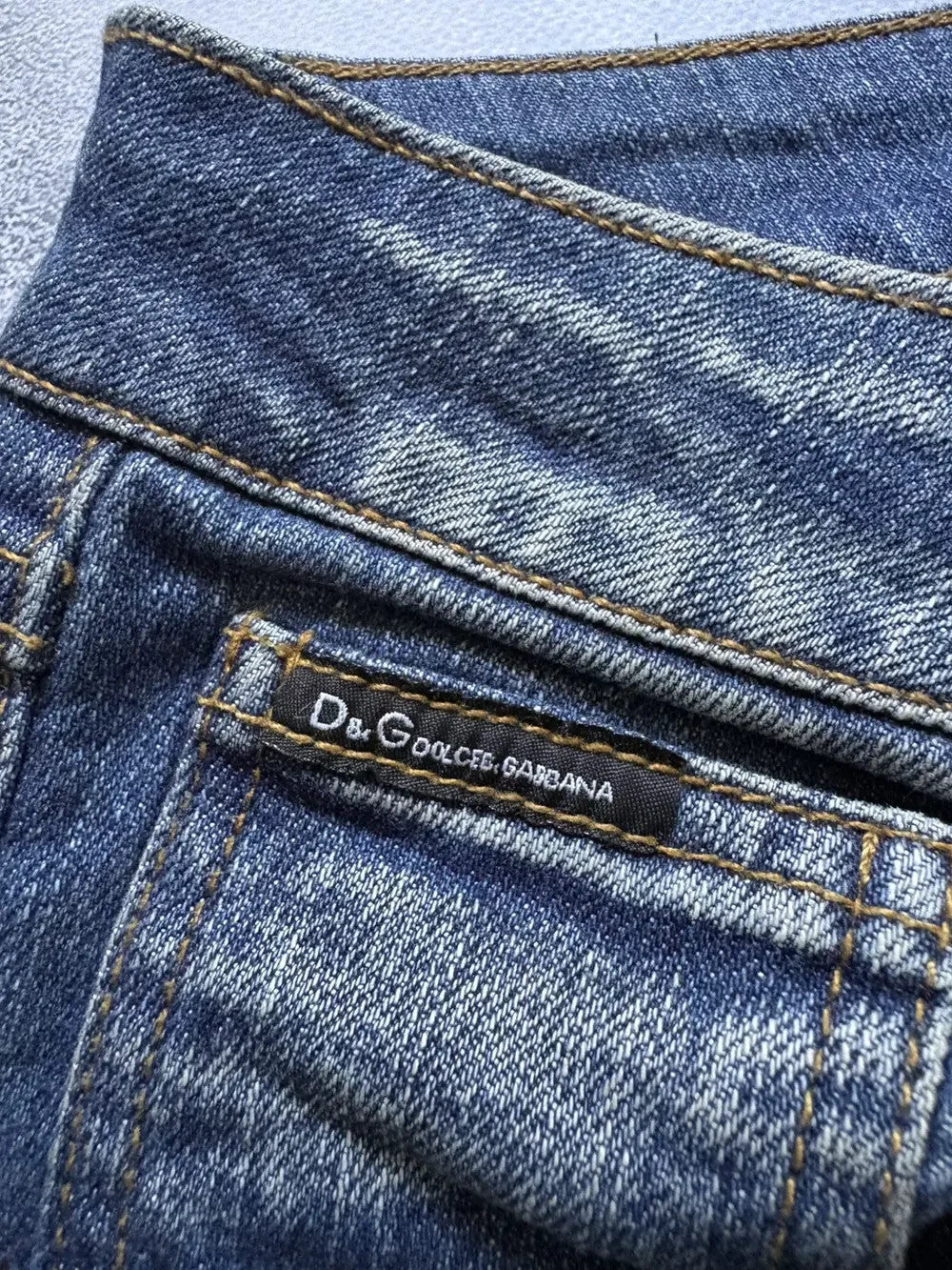 Vintage 00s Dolce&Gabbana Y2K Mega Flared Jeans Rare Womens Size 30 42