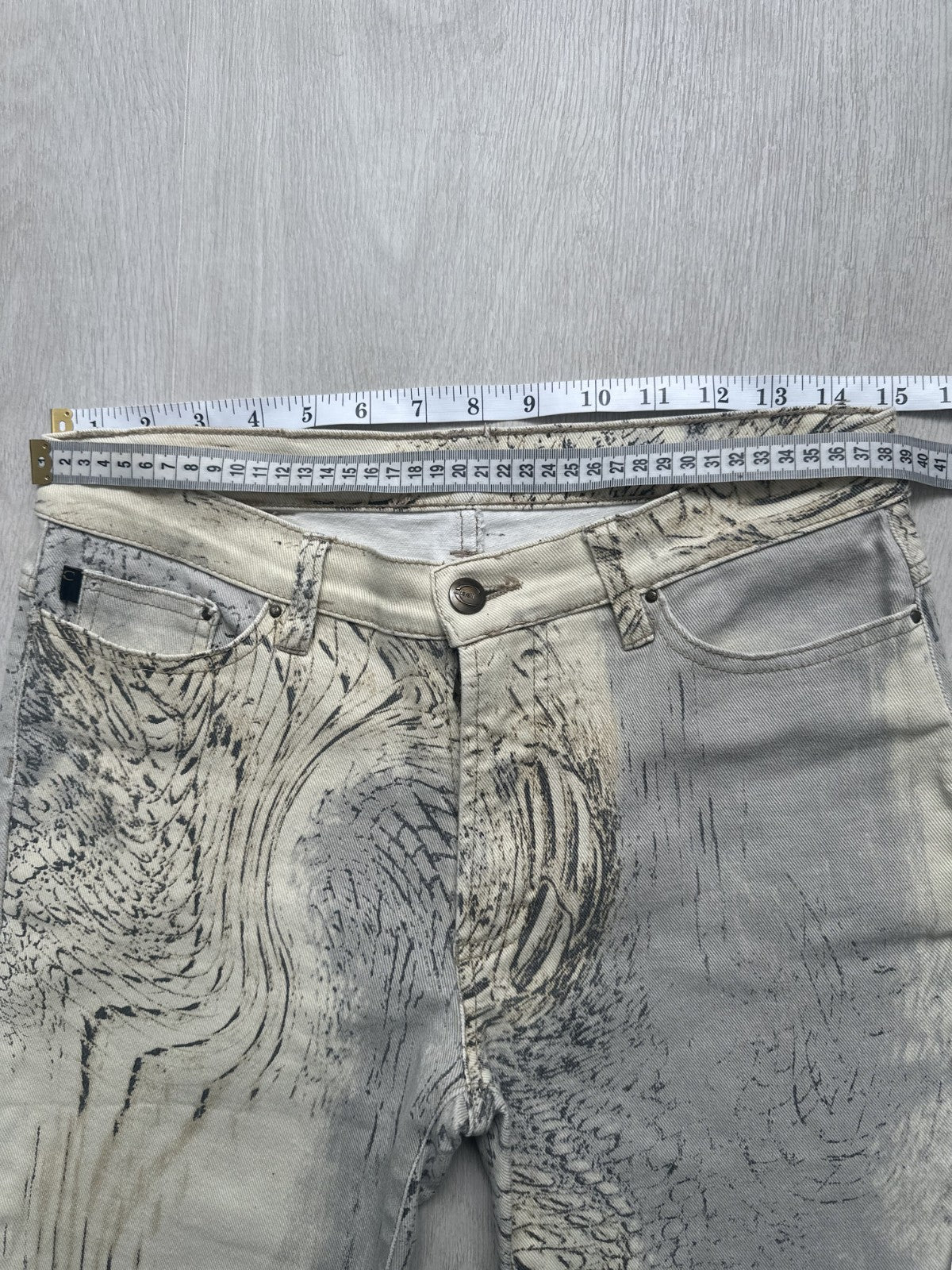 Rare Vintage Roberto Cavalli Crocodile Print Sand Pants