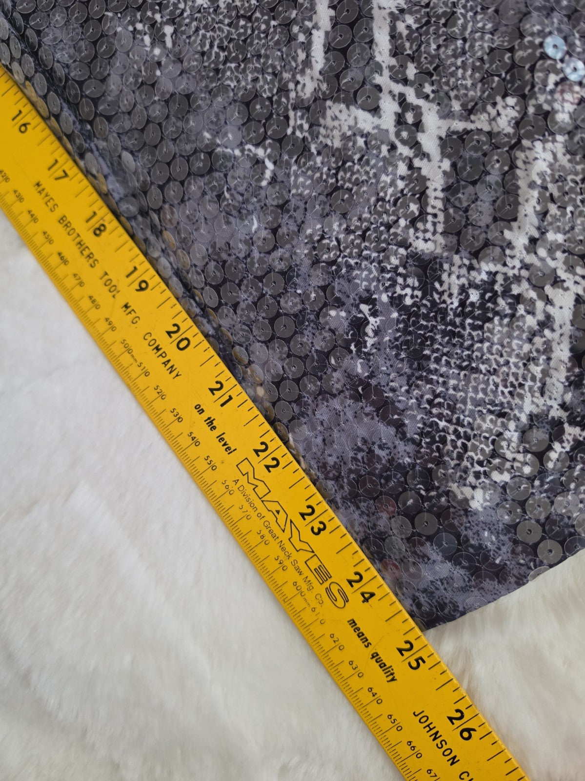 Bebe Vintage Sequin Snakeskin Two Piece Set Small