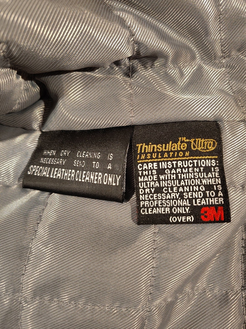 Vtg 90s Wilsons Black Leather Jacket Sz Small Fitted w/Belt Removable Thinsulate