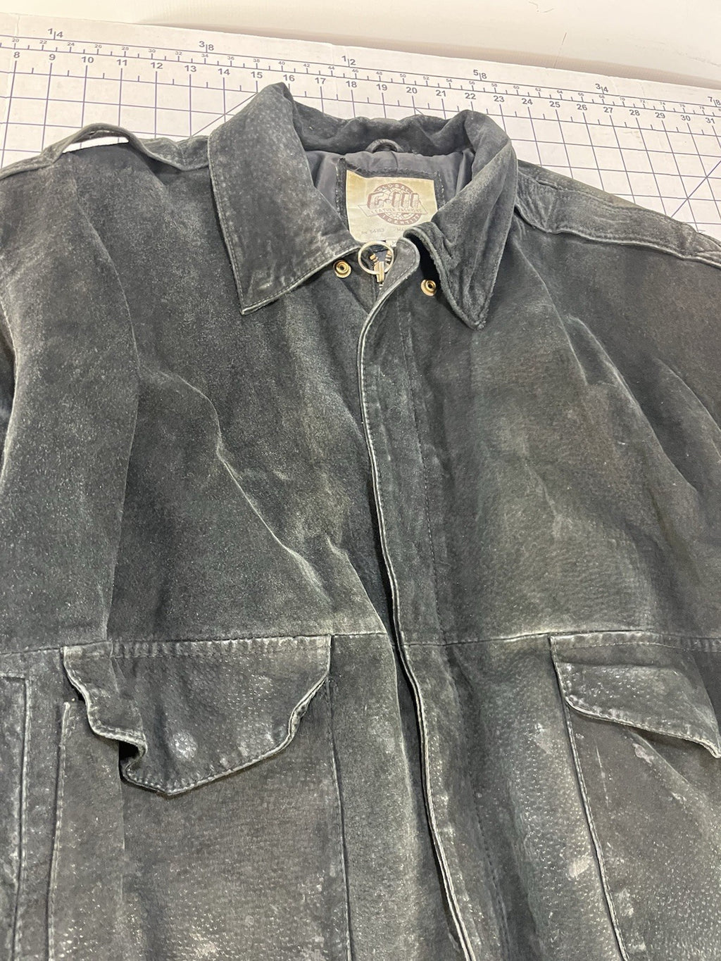 VTG 90s Global Identity GIII Leather 80s Aviator Bomber Flight Jacket M Retro
