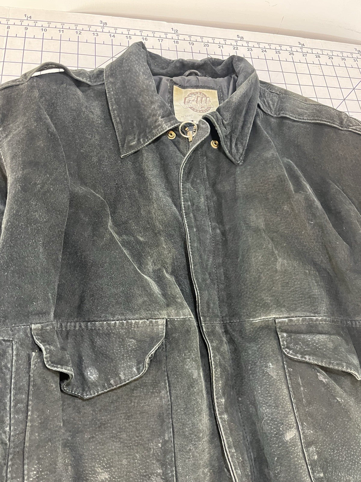 VTG 90s Global Identity GIII Leather 80s Aviator Bomber Flight Jacket M Retro