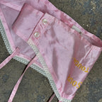 1940s Embroidered Lingerie Set Pink
