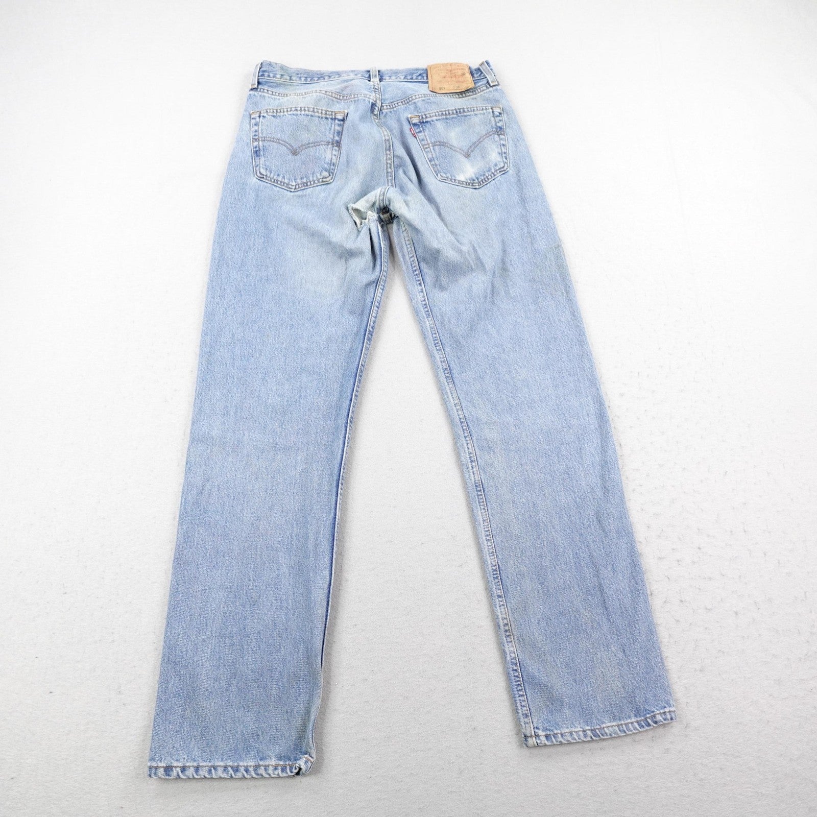 Vintage Levis Jeans Men 36x34 Blue Denim 501 Button Fly Faded Distressed 90s USA