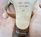 Vintage Giuseppe Zanotti Jeweled Kissing Elephant Thong Heels
