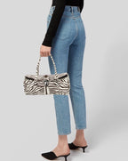Prada Pony Hair Zebra Shoulder Bag