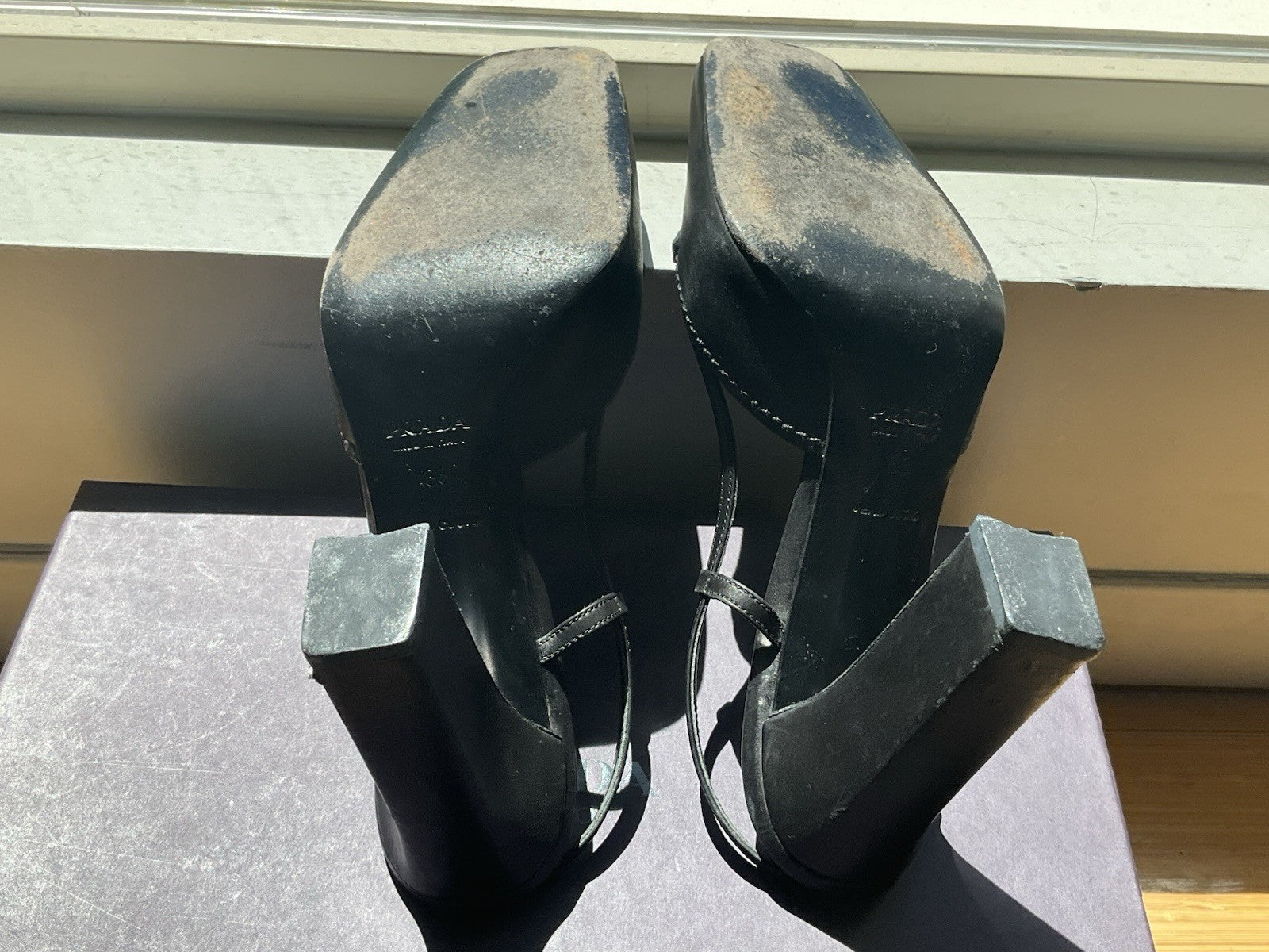 Prada Square Toe Heel