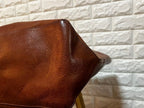 Polo Ralph Lauren Vintage Big Pony Embossed Leather Tote Bag Brown Large