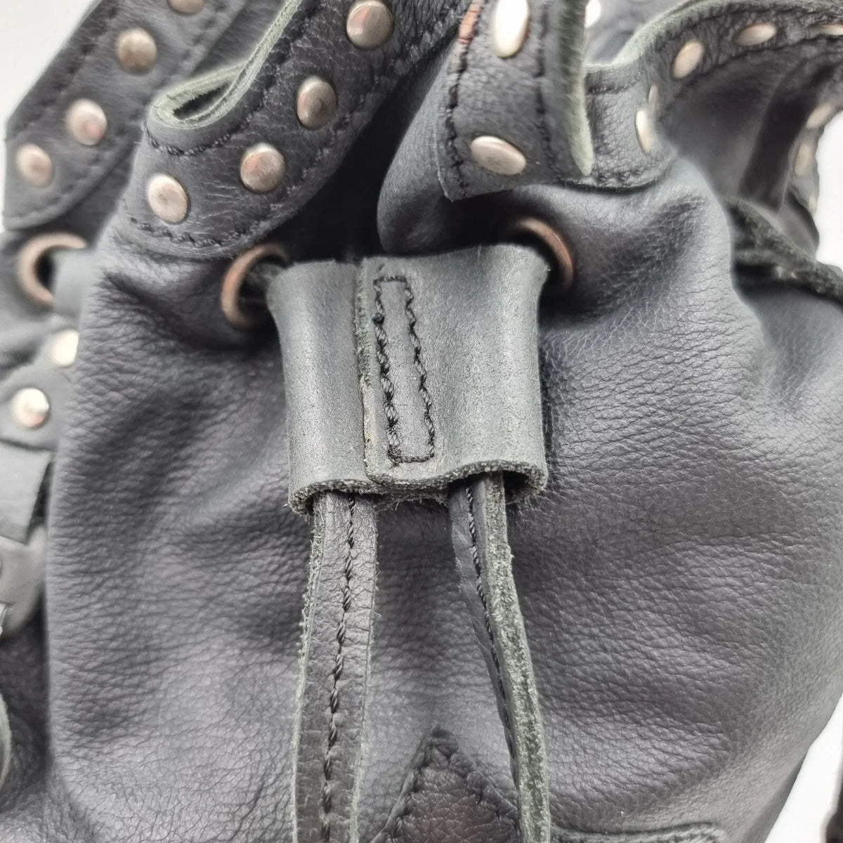 Diesel Vintage Black Leather Shoulder Bag