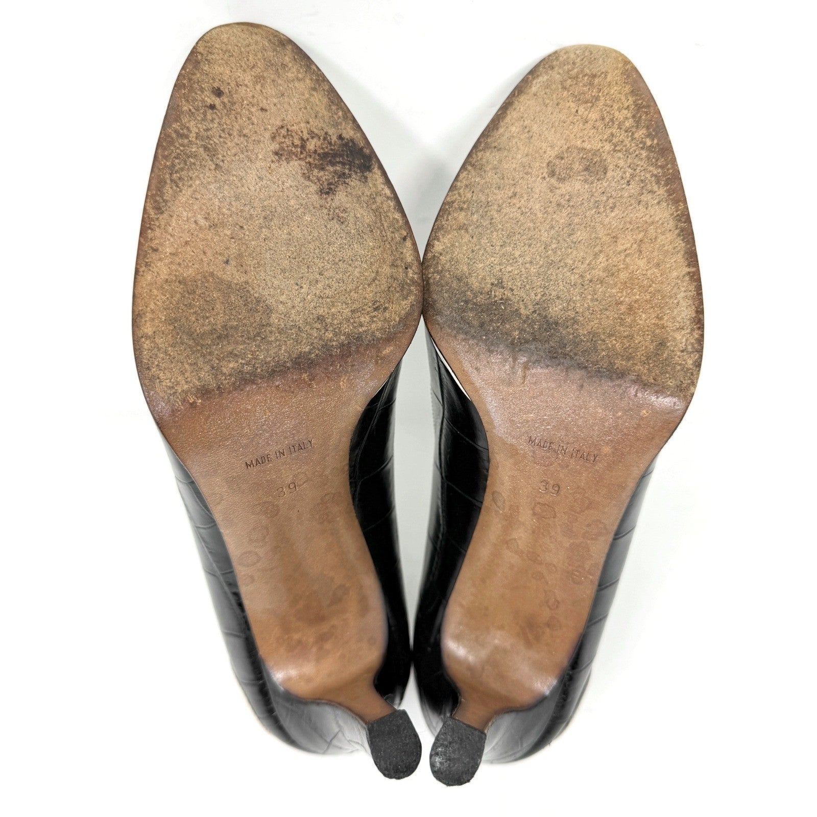 Dior Galliano Era Vintage Pumps Black White Lace-Up Sporty Heel Size 39 Italy