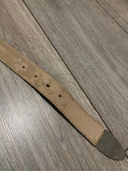 Vintage Gucci Belt Crest Patent Leather Monogram Brown Y2K Rare