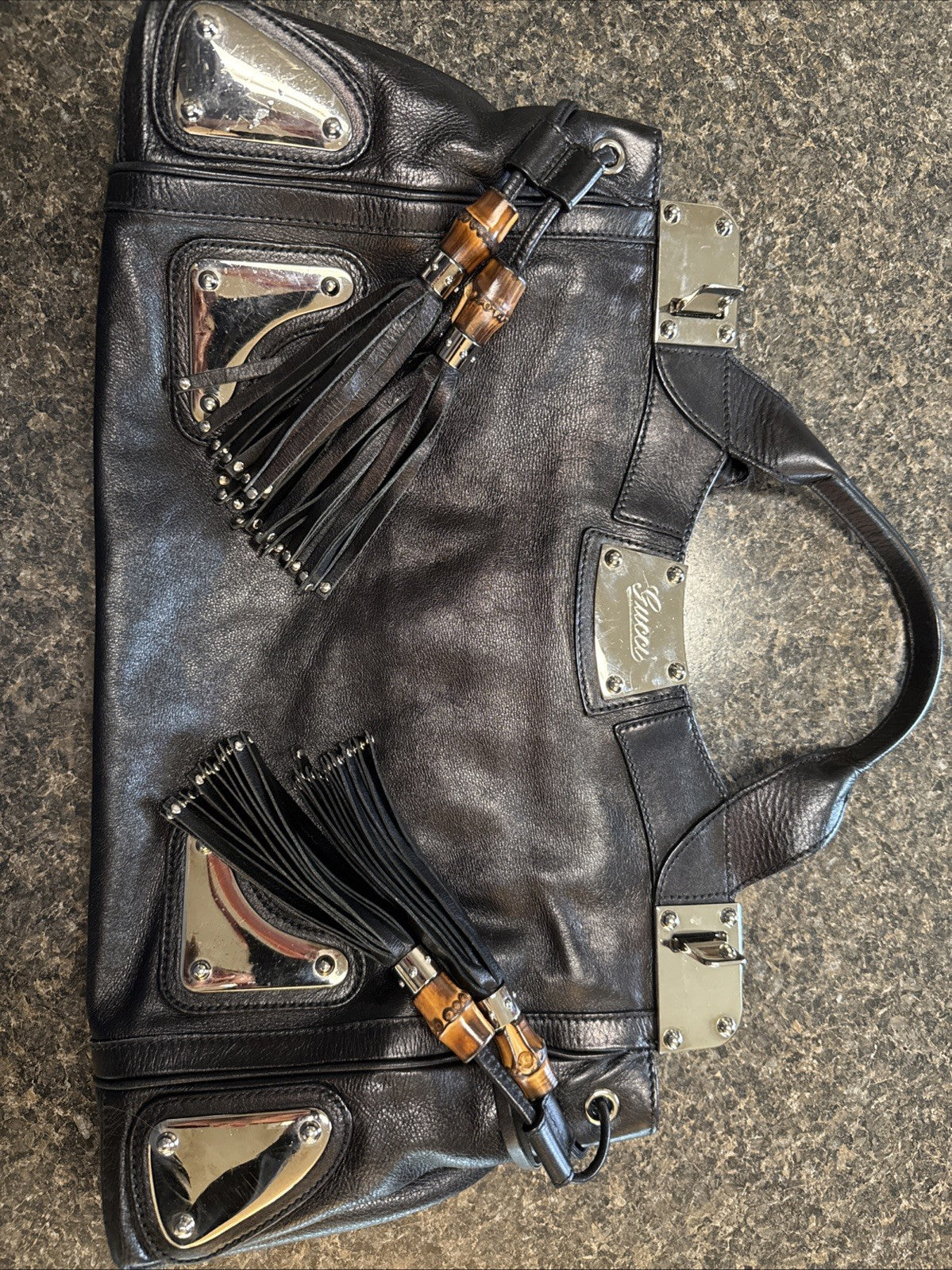 Gucci  Leather Indy Hobo Bag