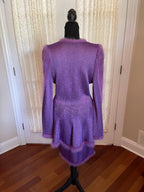 Heidi Beck Germany Viscose Knit Jacket Pants and Skirt Purple Set Size 23-28