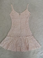 🆓US🛃 Dolce&Gabbana vintage powder-pink lace dress IT 38