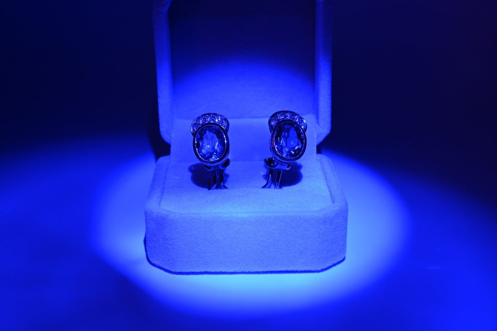 18k Gold vintage earrings Diamonds, Amethyst, Stunning, impressive, w/ appraisal