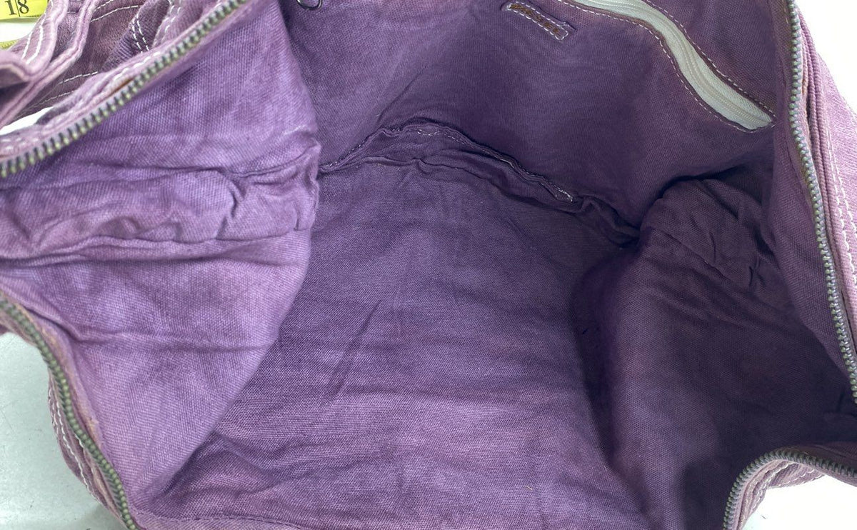 Diesel Purple Canvas Slouchy Hobo Shoulder Bag