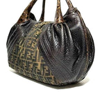 Fendi Zucca Spy Bag Dark Brown Canvas and Leather