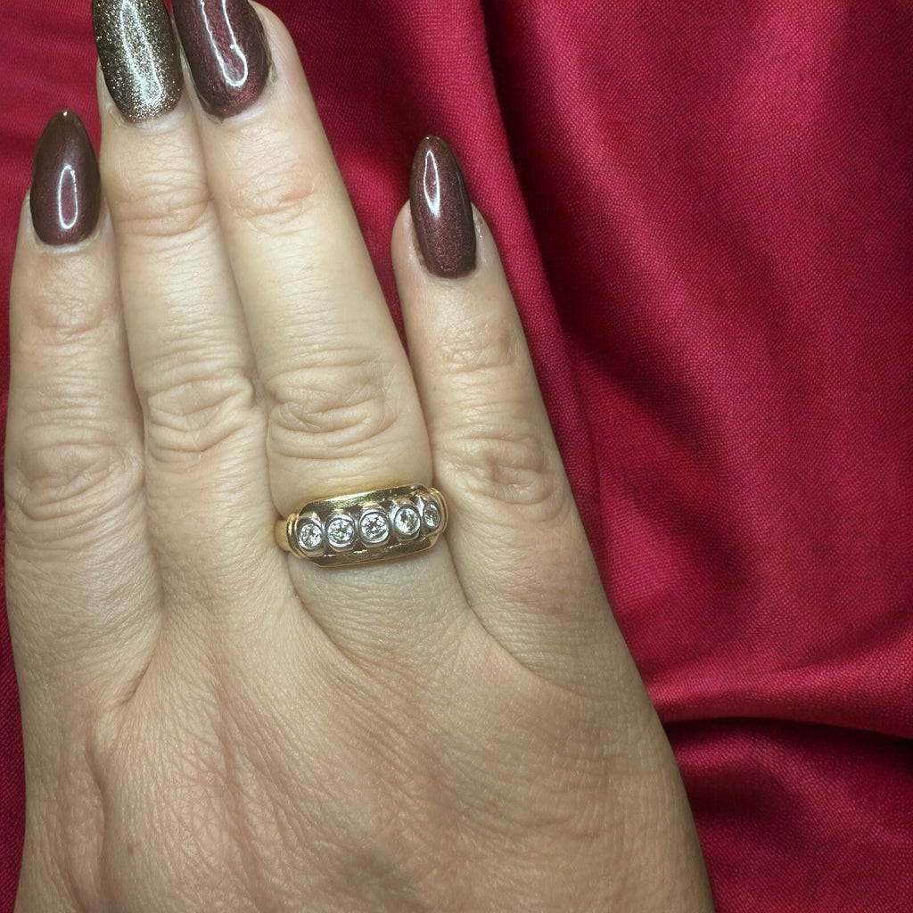 Vintage Estate Diamond Ring 750 -18k Gold