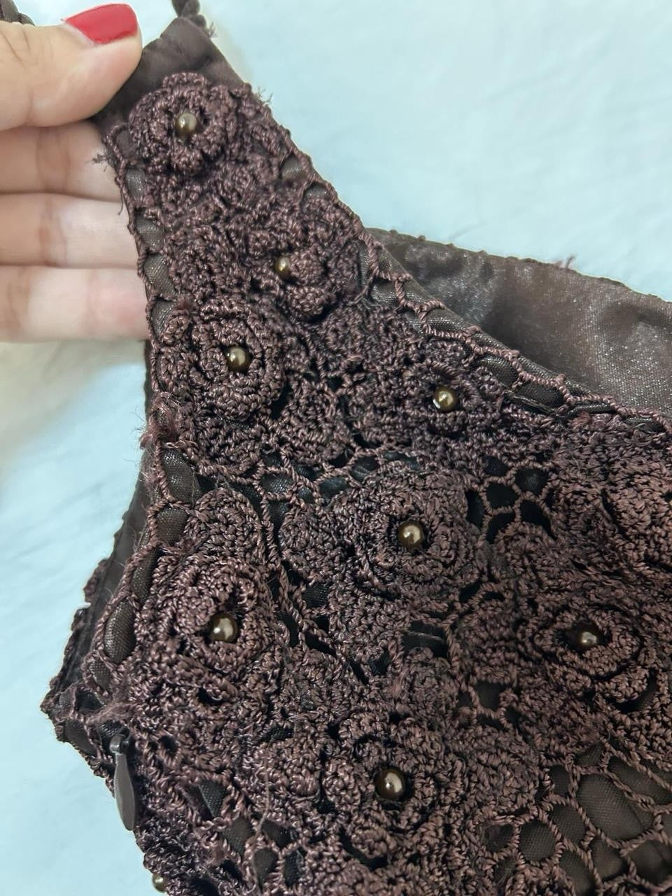 Sue Wong Nocturne Brown Beaded Sequin Fairy Dress Size 2
