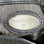 Francesco Biasia Handbag Tote Leather studs Black y2k gimmick grunge vintage