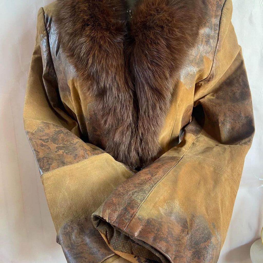 Women's Brown Genuine Fur Jacket