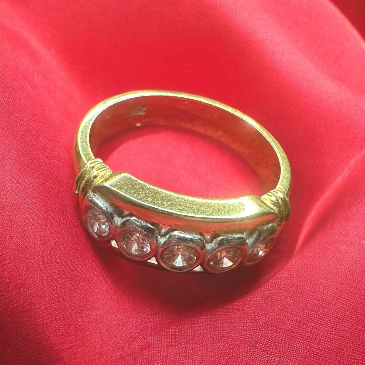 Vintage Estate Diamond Ring 750 -18k Gold