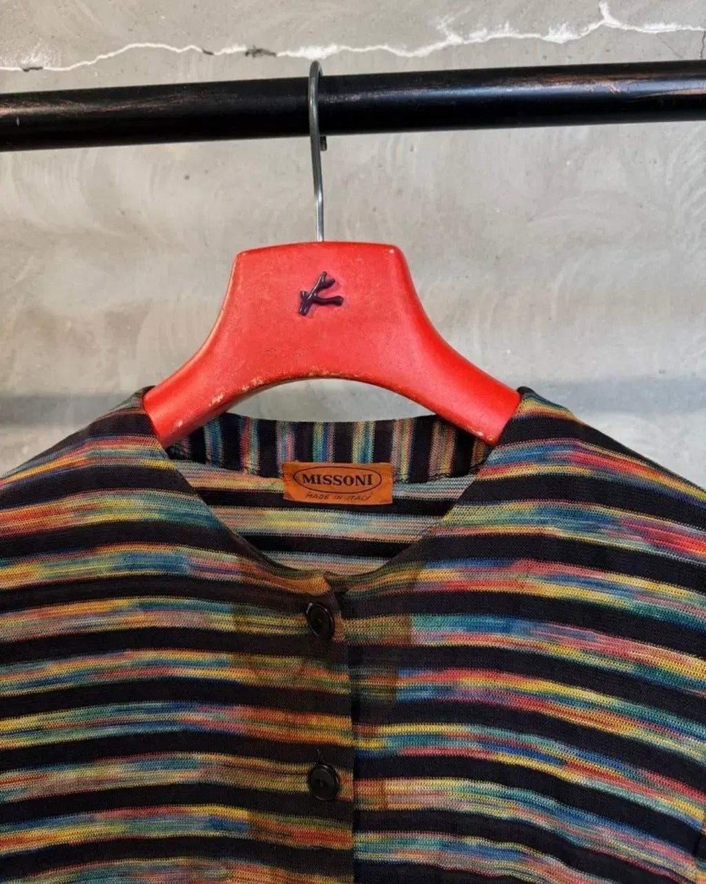 Missoni Vintage Two Piece Cardigan and Skirt Set Orange Label Women's Large