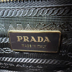 PRADA Y2K Shoulder Hand Hobo Bag Brown Suede Leather Women's Authentic Used