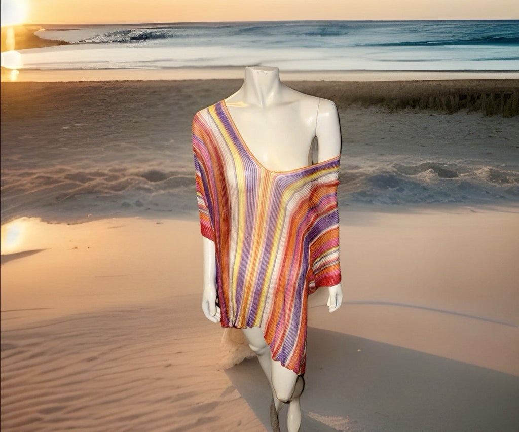 Missoni Vintage Striped Short Caftan Cover Up