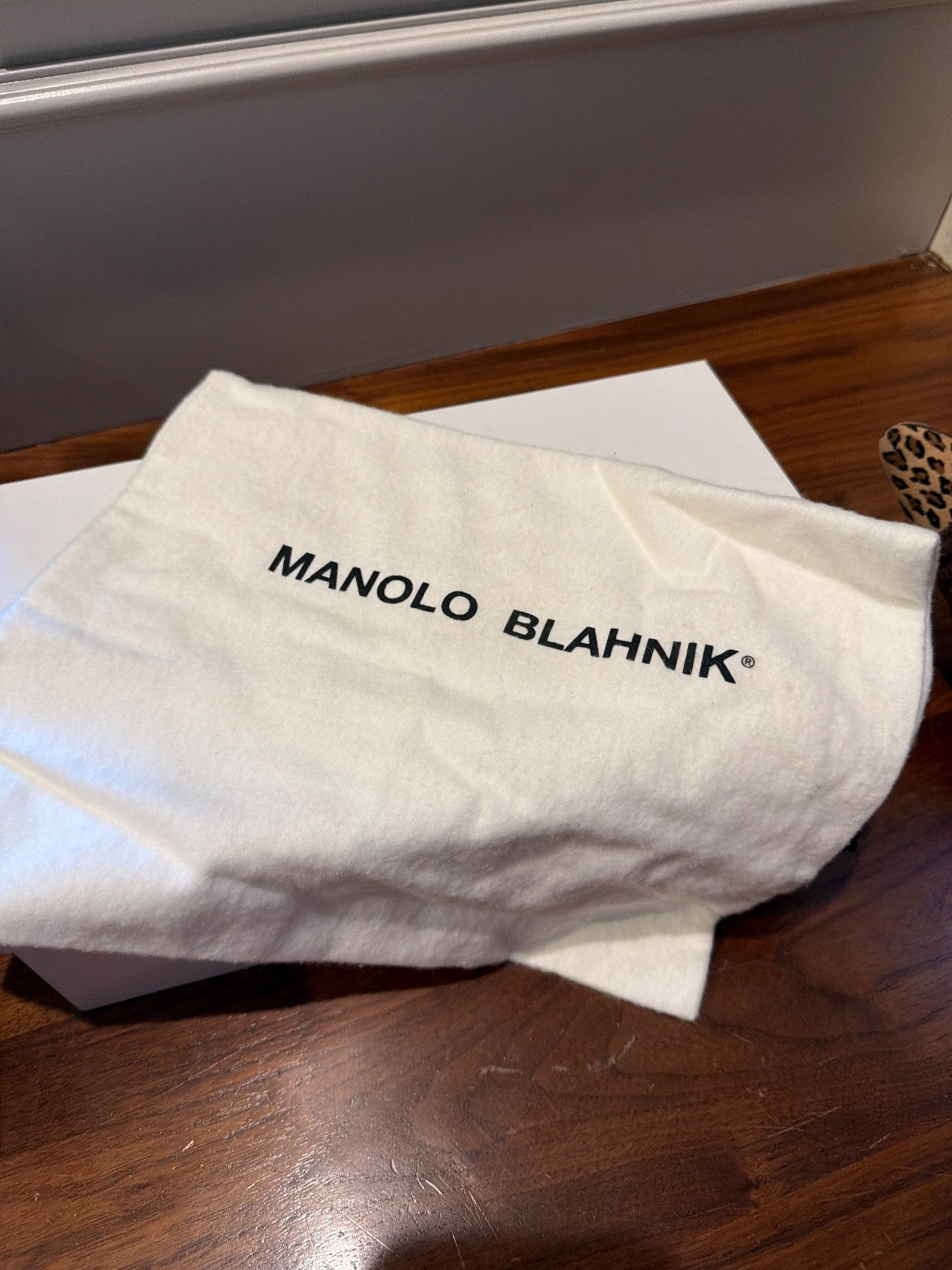 Manolo Blahnik Plotesti Leopard Print Heels Size 38