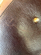 Be&D Studded Garbo Handbag Brown Lambskin