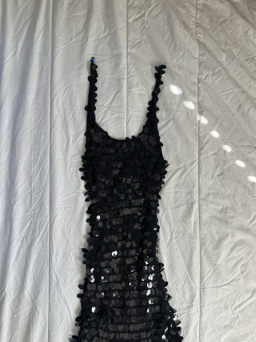 Vintage Black Embellished Showgirl Dress