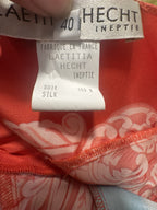 Laetitia Hecht Ineptie Paris Silk Halter Maxi Dress Y2K France Size 40