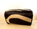 Vtg Calf Hair ZEBRA Print Nordstrom  1950s-60's HandBag Leather Black White Nice